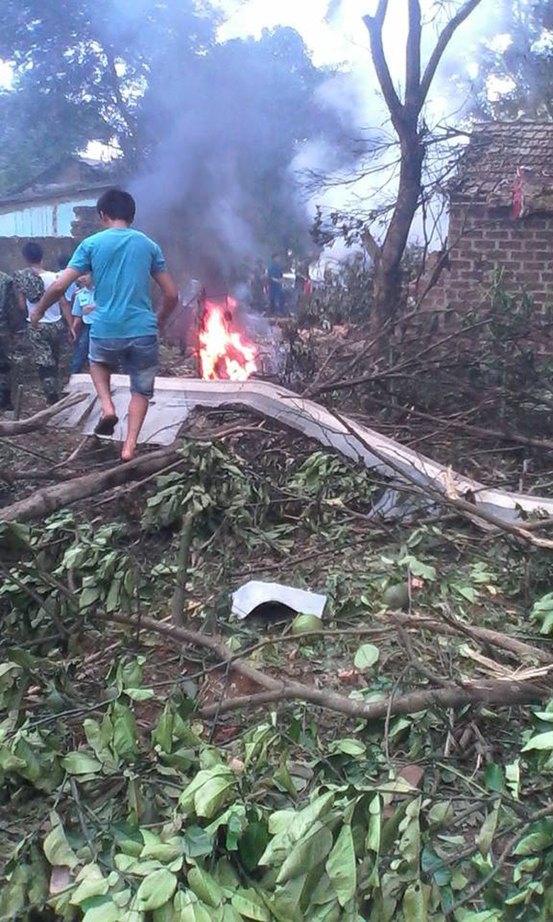 Hiện trường vụ nổ. Ảnh: Hương Linh