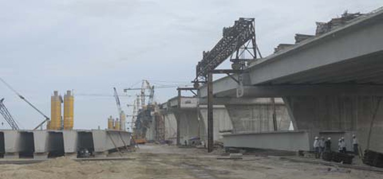 Cienco5 thi c&ocirc;ng cầu Cửa Đại (Quảng Nam)