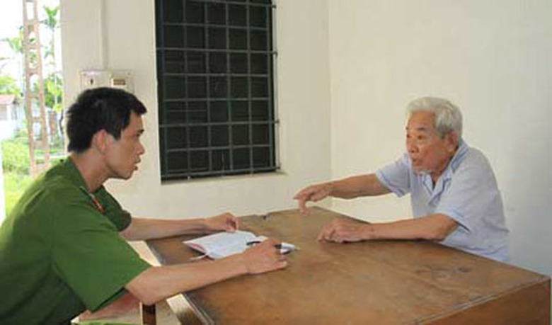 &Ocirc;ng Nguyễn Văn T&agrave;i tại cơ quan điều tra.