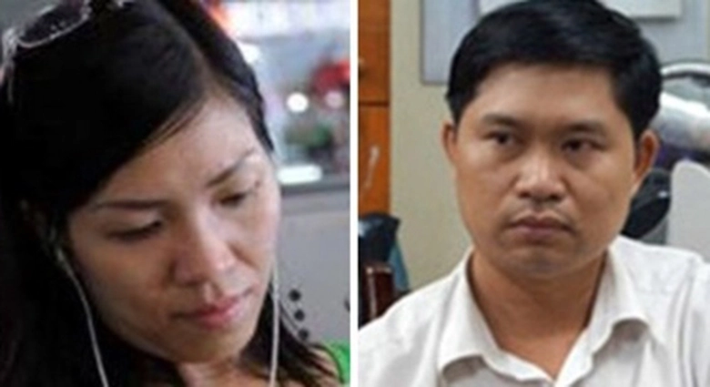 Nạn nh&acirc;n L&ecirc; Thị Thanh Huyền (tr&aacute;i) v&agrave; thủ phạm Nguyễn Mạnh Tường. Ảnh: Soha.