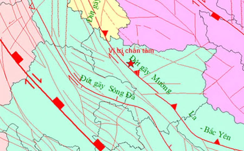 T&acirc;m chấn động đất