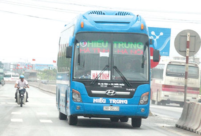 Xe giường nằm chạy tuyến H&agrave; Nội - H&agrave; Tĩnh