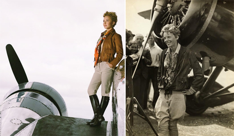 Cuộc đời của Amelia Earhart đ&atilde; từng được đạo diễn Hilary Swank dựng th&agrave;nh phim dựa tr&ecirc;n t&aacute;c phẩm của nh&agrave; văn, nh&agrave; b&aacute;o Susan Butler c&oacute; tựa đề The Life of Amelia Earhart (Cuộc đời nữ phi c&ocirc;ng Amelia Earhart).