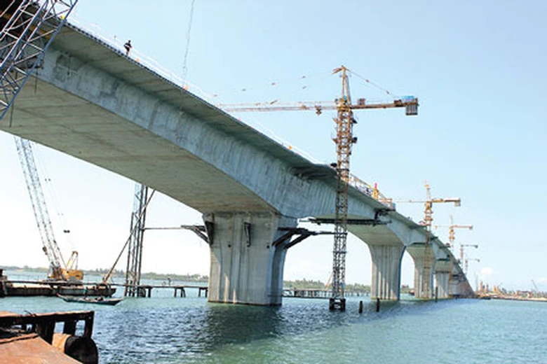 Cầu Cửa Đại đ&atilde; ch&iacute;nh thức được hợp long