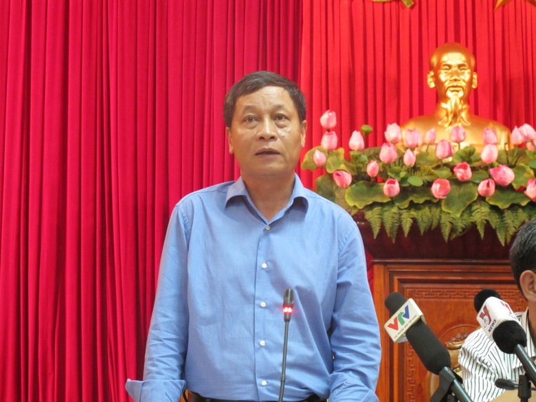 &Ocirc;ng Nguyễn Ho&agrave;ng Linh, Ph&oacute; Gi&aacute;m đốc Sở GTVT H&agrave; Nội tại buổi hợp b&aacute;o Th&agrave;nh ủy (H&agrave; Nội) chiều ng&agrave;y 30/9.