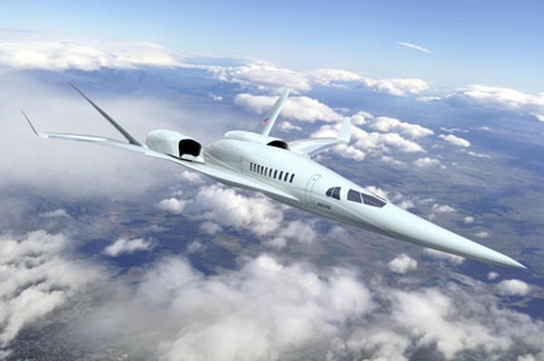 Mẫu thiết kế m&aacute;y bay si&ecirc;u thanh của Boeing với 2 động cơ đặt tr&ecirc;n.​