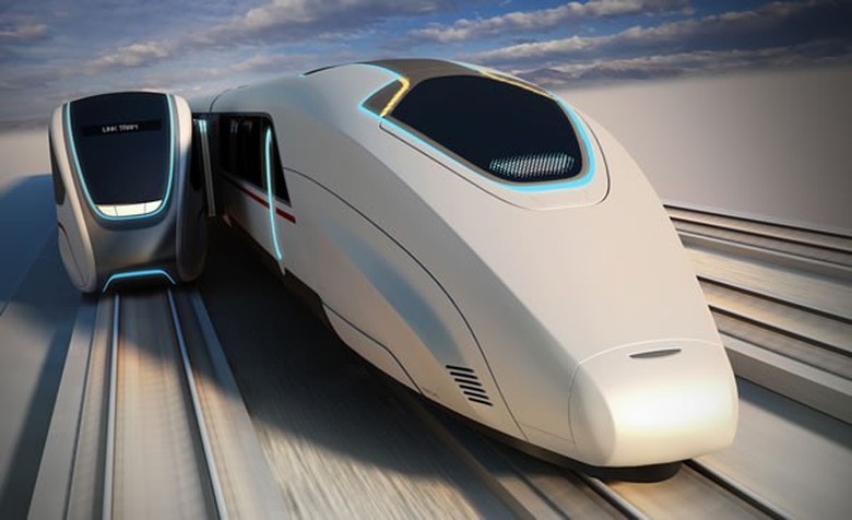 Một mẫu t&agrave;u đệm từ của Nhật Bản.