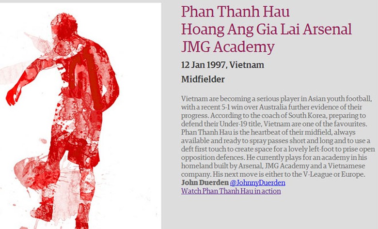 Đoạn m&ocirc; tả về Thanh Hậu tr&ecirc;n The Guardian