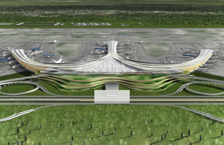 Phối cảnh nh&agrave; ga h&agrave;nh kh&aacute;ch CHK quốc tế Long Th&agrave;nh