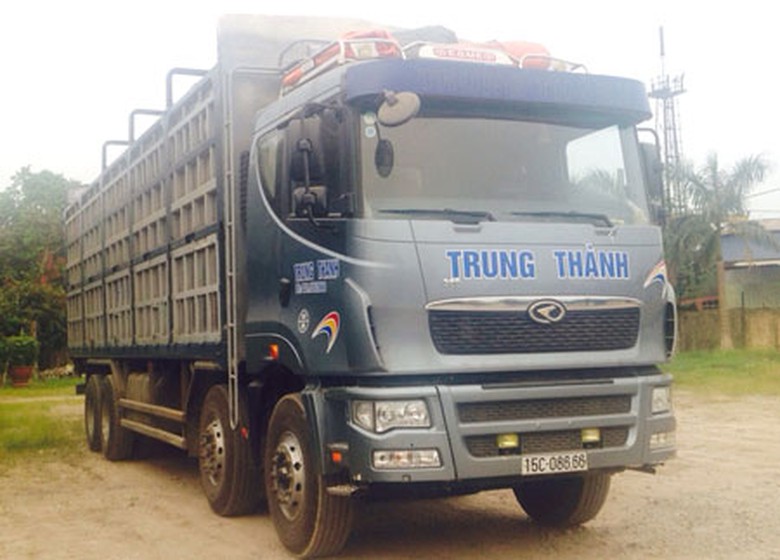 Xe tải của C&ocirc;ng ty Trung Th&agrave;nh