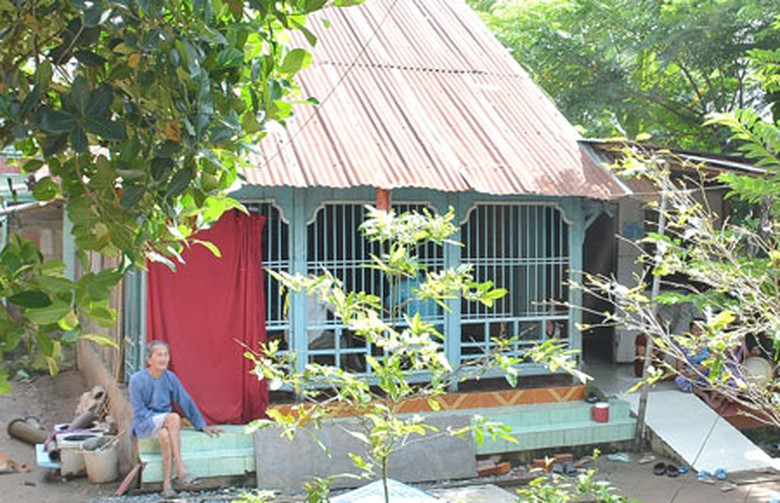 Ng&ocirc;i nh&agrave; nơi mẹ v&agrave; em ruột anh Nam đang sinh sống