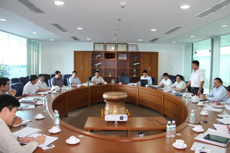 Đo&agrave;n c&ocirc;ng t&aacute;c l&agrave;m việc với Tổng c&ocirc;ng ty Cảng h&agrave;ng kh&ocirc;ng Việt Nam