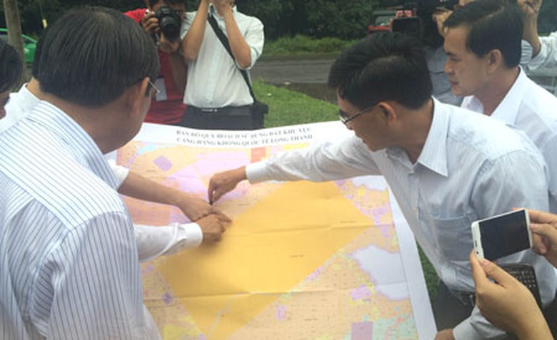 Thực địa khu vực x&acirc;y dựng CHK quốc tế Long Th&agrave;nh