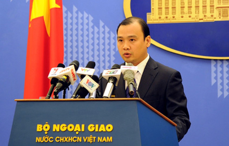 Người ph&aacute;t ng&ocirc;n Bộ Ngoại giao L&ecirc; Hải B&igrave;nh