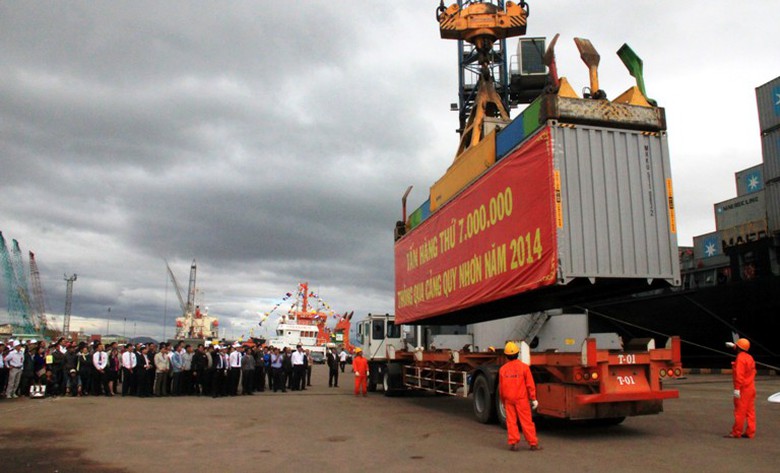 Cảng Quy Nhơn bứt ph&aacute; ngoại mục c&aacute;n mốc tấn h&agrave;ng thứ 7 triệu