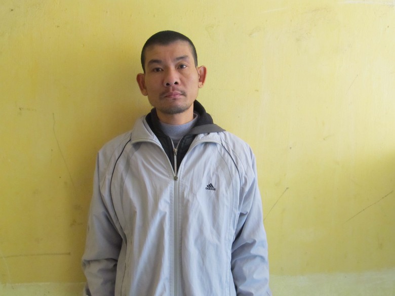 Đối tượng Trần Anh T&uacute; tại cơ quan c&ocirc;ng an