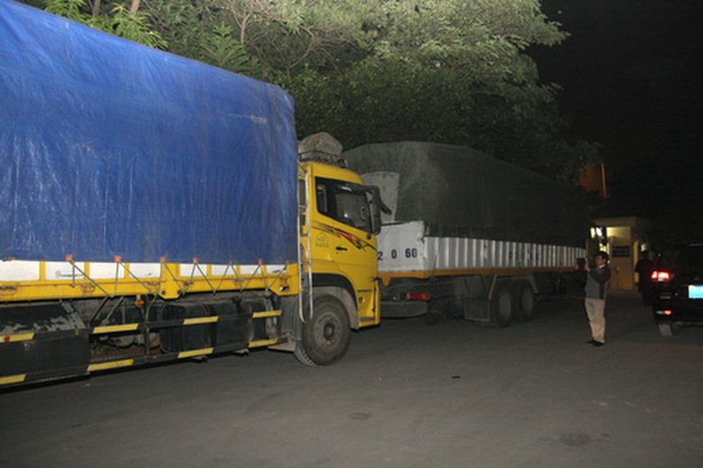 2 chiếc xe vi phạm bị lưu giữ tại Ph&ograve;ng CSGT C&ocirc;ng an tỉnh Bắc Ninh