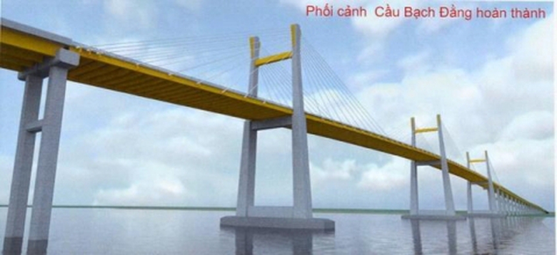 Phối cảnh cầu Bạch Đằng khi ho&agrave;n th&agrave;nh