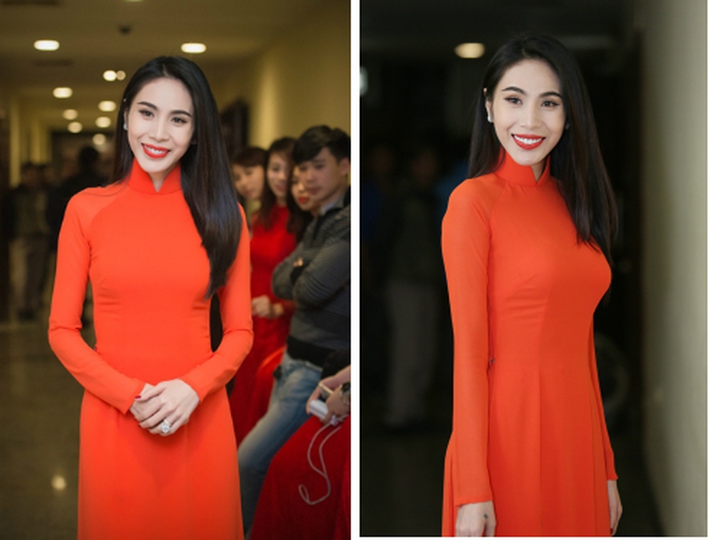 Thủy Ti&ecirc;n nhận được sự quan t&acirc;m của giới truyền th&ocirc;ng khi xuất hiện tại sự kiện n&agrave;y