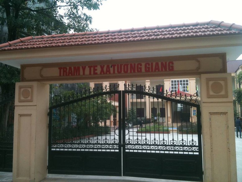 Trạm Y tế x&atilde; Tương Giang - nơi xảy ra sự việc ti&ecirc;m nhầm vacxin cho 31 thai phụ