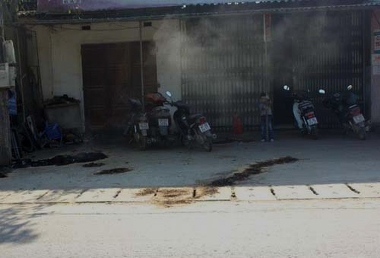 Nơi Tuấn tấn c&ocirc;ng khiến chị V&acirc;n chết v&agrave; ch&aacute;u b&eacute; bị thương. 