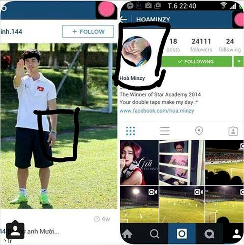 Ảnh so s&aacute;nh sự giống nhau giữa chiếc v&ograve;ng tay của 