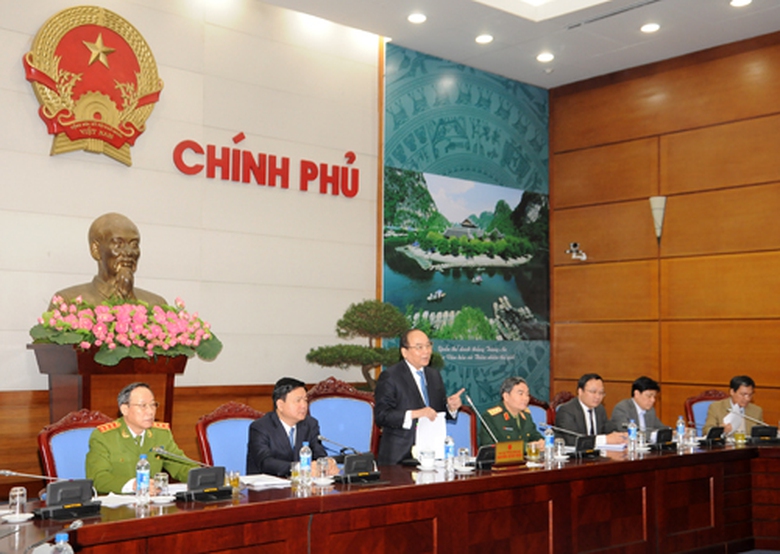 Ph&oacute; Thủ tướng Nguyễn Xu&acirc;n Ph&uacute;c ph&aacute;t biểu tại hội nghị