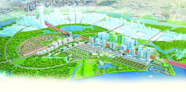 Khu đ&ocirc; thị Sala của Đại Quang Minh c&oacute; vị tr&iacute; đắc địa v&igrave; gi&aacute;p ranh với quận 1, chỉ mất 2 ph&uacute;t qua hầm Thủ Thi&ecirc;m