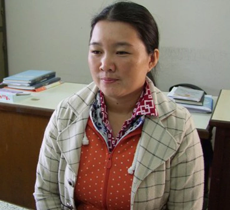 Bà Trinh tại cơ quan c&ocirc;ng an