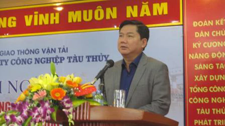 Bộ trưởng Đinh La Thăng n&oacute;i: Điều t&ocirc;i t&acirc;m đắc nhất l&agrave; C&ocirc;ng nghiệp đ&oacute;ng t&agrave;u lấy lại được niềm tin của Đảng, Ch&iacute;nh phủ v&agrave; Nh&acirc;n d&acirc;n