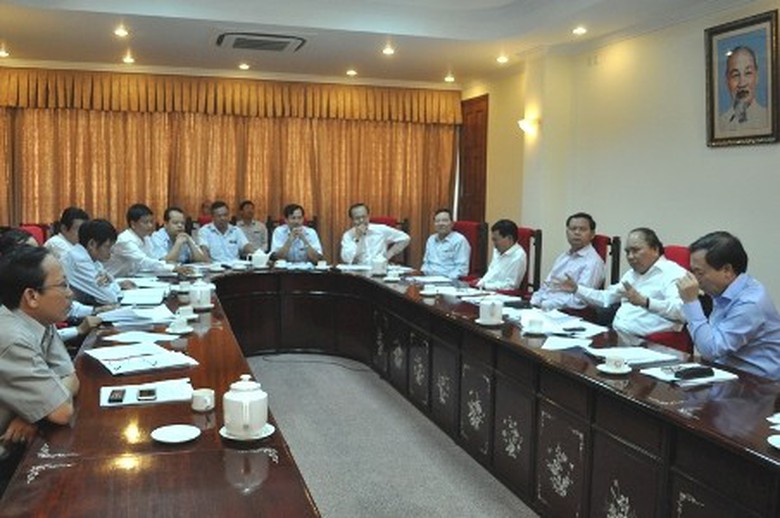 To&agrave;n cảnh buổi l&agrave;m việc. Ảnh VGP/Phan Ho&agrave;ng