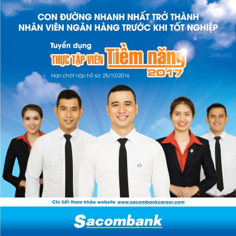 Thuc tap vien tiem nang Sacombank 2017