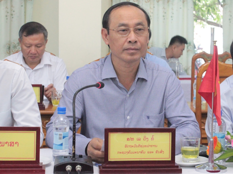 Thứ trưởng L&ecirc; Đ&igrave;nh Thọ chủ tr&igrave; buổi l&agrave;m việc