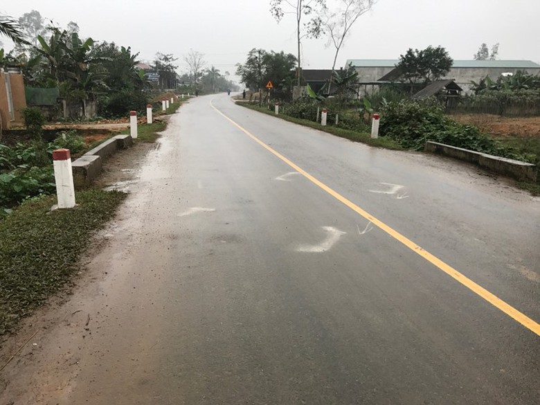 Vị tr&iacute; xe &ocirc; t&ocirc; l&uacute;c gặp nạn