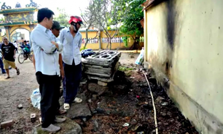 Hiện trường nơi xảy ra vụ việc