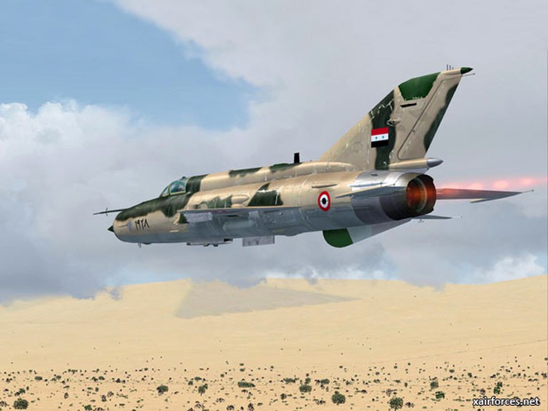 M&aacute;y bay MiG-21 của Kh&ocirc;ng qu&acirc;n Syria