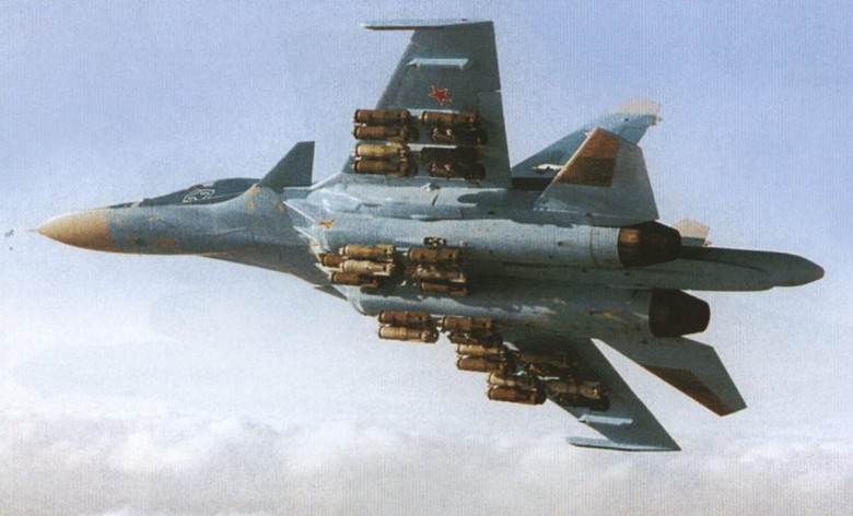 M&aacute;y bay n&eacute;m bom Su-34 của Kh&ocirc;ng qu&acirc;n Nga