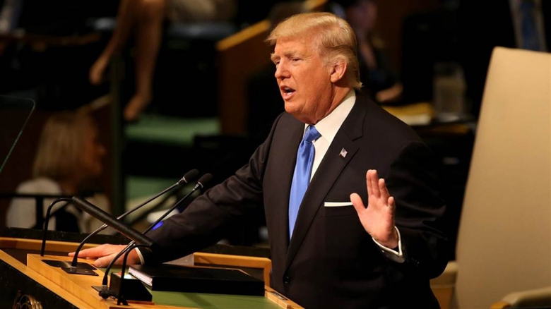 Tổng thống Mỹ Donald Trump ph&aacute;t biểu tại LHQ