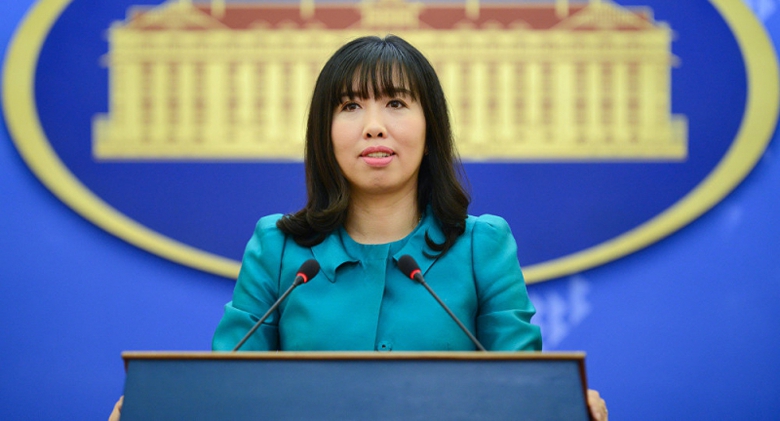 Người ph&aacute;t ng&ocirc;n Bộ Ngoại giao L&ecirc; Thị Thu Hằng