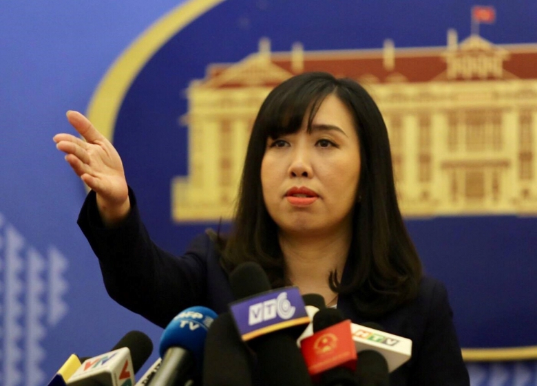 Người ph&aacute;t ng&ocirc;n Bộ Ngoại giao Việt Nam L&ecirc; Thị Thu 
