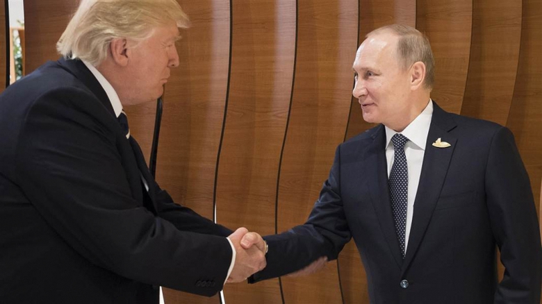 Tổng thống Mỹ Donald Trump v&agrave; Tổng thống Nga Putin