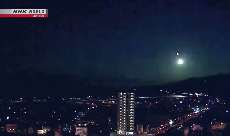 Vệt s&aacute;ng c&oacute; thể do thi&ecirc;n thạch rơi