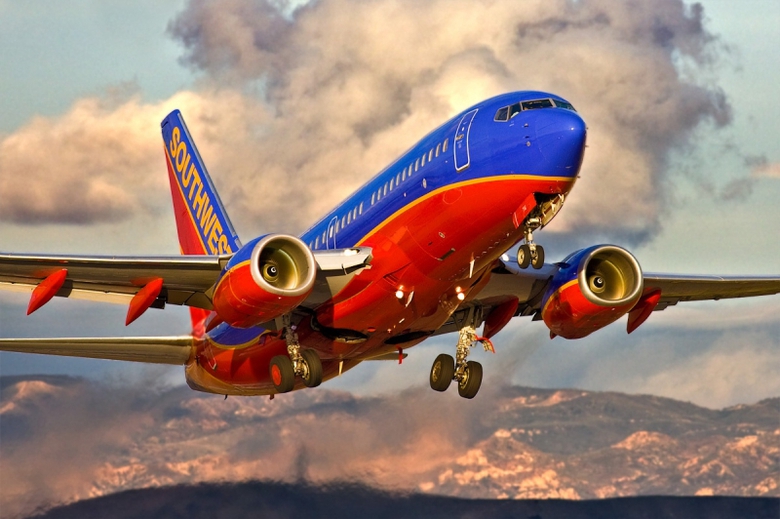 M&aacute;y bay của h&atilde;ng Southwest Airlines