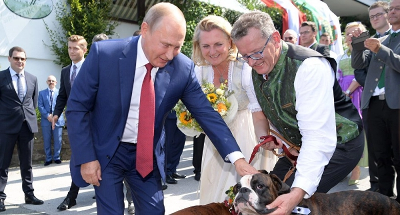 &Ocirc;ng Putin v&agrave; vợ chồng &ocirc;ng Wolfgang Meilinger