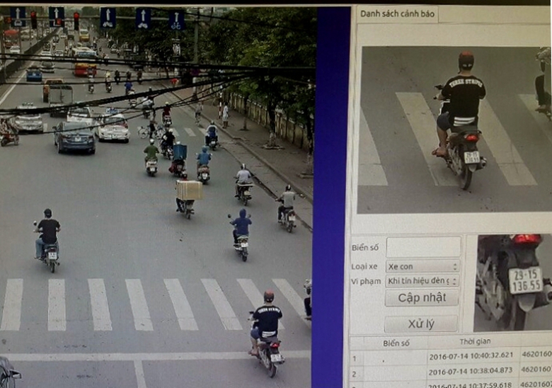 H&igrave;nh ảnh vi phạm t&iacute;n hiệu đ&egrave;n được camera giao th&ocirc;