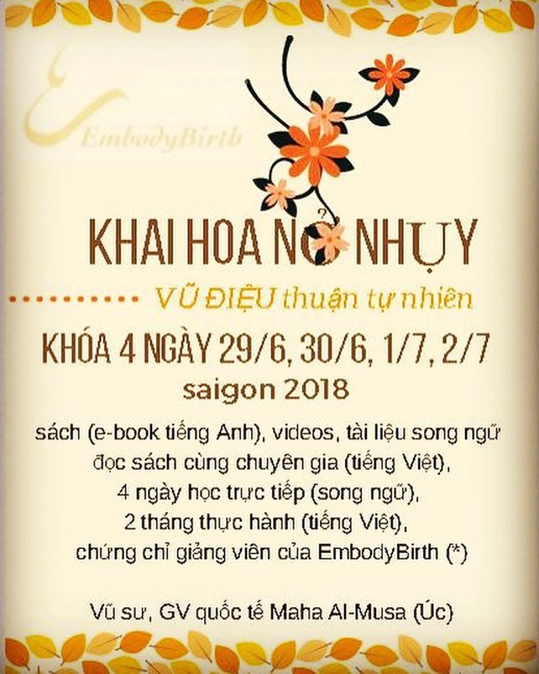 kh&oacute;a khai hoa nở nhụy