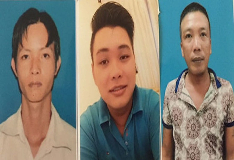 C&aacute;c nghi phạm từ tr&aacute;i qua Nguy&ecirc;n, Huy v&agrave; Khanh