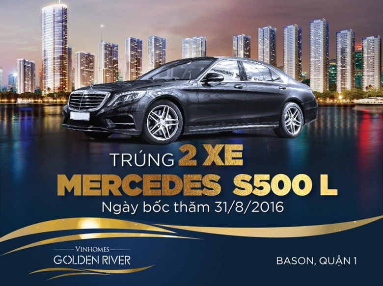 Mua nha Vinhomes Golden River trung sieu xe Merced