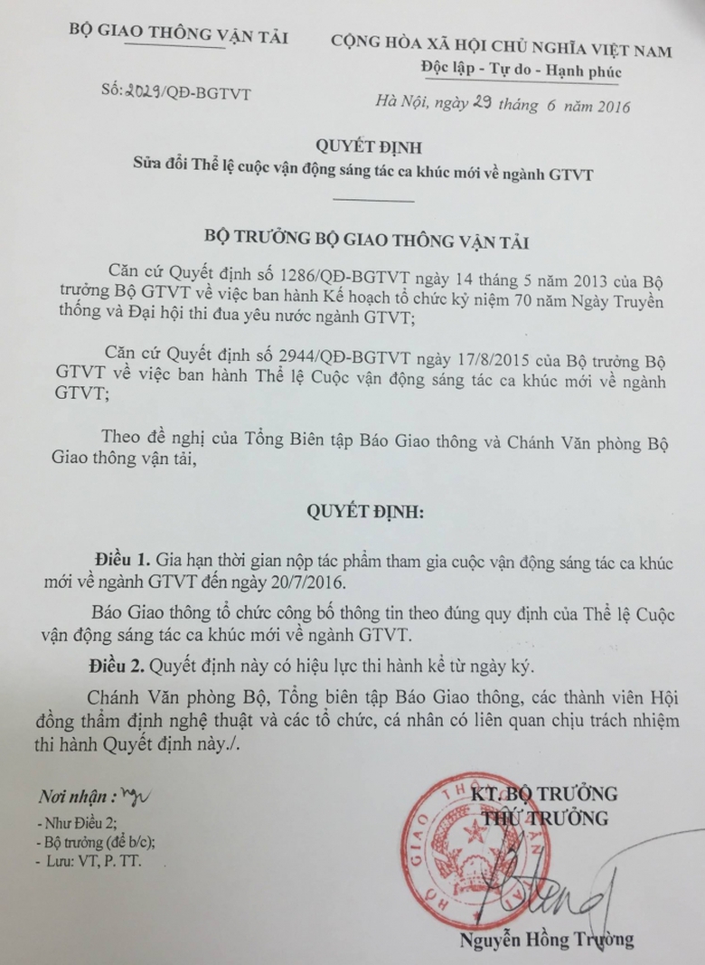 the le cuoc van dong