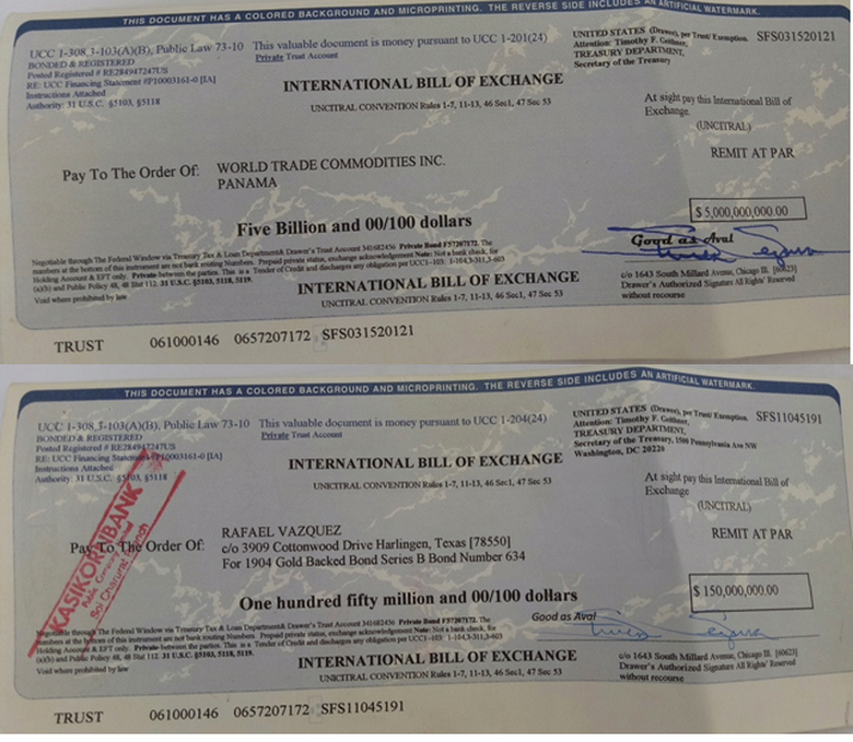 hai tờ hối phiếu